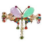 Haargreifer Schmetterling Haarspange Haarkneifer Haarklammer Metall & Strass lila grün gold 4863g Haargreifer Schmetterling Haarspange Haarkneifer Haarklammer Metall & Strass lila grün gold 4863g